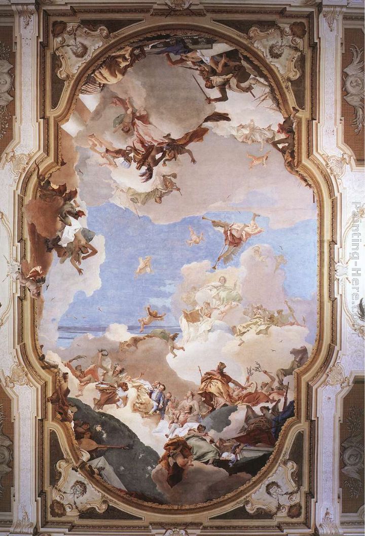 The Apotheosis of the Pisani Family painting - Giovanni Battista Tiepolo The Apotheosis of the Pisani Family art painting